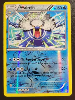 2014 Pokemon XY Flashfire Reverse Holo Walrein 26/106 - Image 1