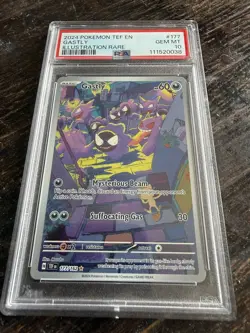 PSA 10 Gastly 2024 Pokemon Temporal Forces Illustration Rare TEF-EN #177/62 IR - Image 1
