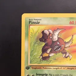 Pokemon Vintage 1st Edition Non-holo Pinsir Jungle Set 25/64 Wotc 1999 - Image 2