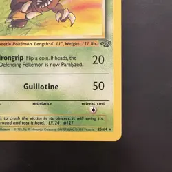 Pokemon Vintage 1st Edition Non-holo Pinsir Jungle Set 25/64 Wotc 1999 - Image 4