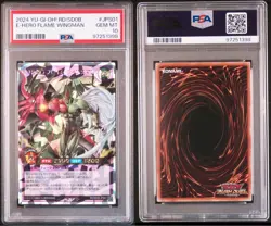 PSA 10 YuGiOh Elemental HERO Flame Wingman Over Rush Rare Duel RD/SD0B JPS01 - Image 1