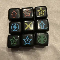 Yugioh Dungeon Dice Monsters DDM Authentic 9 Dice Set 96KT - Image 1