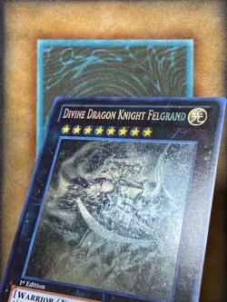 Yugioh Divine Dragon Knight Felgrand SHSP-EN056 Ghost Rare 1st Ed NM - Image 5