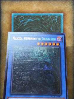 Yugioh Malacoda, Netherlord Of The Buring Abyss SECE-EN085 Ghost Rare 1st Ed NM - Image 2
