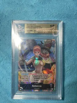 One Piece OP04 Rebecca Alt Art Leader Kingdoms of Intrigue BGS 10 English - Image 1