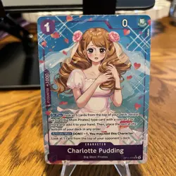 One Piece Charlotte Pudding (Alternate Art) OP11-070 A Fist of Divine Speed Foil - Image 1