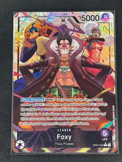 One Piece TCG Foxy Alt Art Leader OP07-059 - Image 1