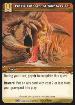 World of Warcraft TCG Finkle Einhorn, At Your Service! - Through the Dark Portal - Image 1