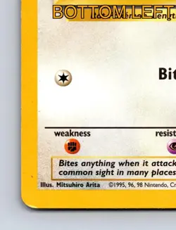 Rattata HP 30 Bite Attack Common Yellow Vibrant Pokemon Card - Image 5