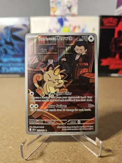 Pokemon Card - Team Rocket's Meowth 203/182 - Destined Rivals - Image 1