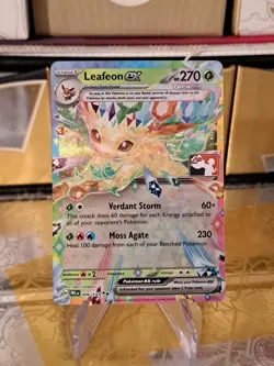Leafeon Ex Pokemon Prize Pack Series 7 Promo Pokemon Card NM/LP Stamp - Image 1