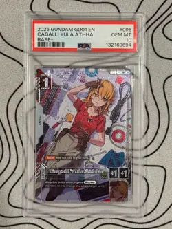 2025 Gundam Newtype Rising Cagalli Yula Athha #096 RARE+ PSA 10 Graded Card GEM - Image 2