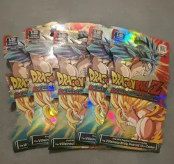 Panini Dragon Ball Z Vengeance TCG Game Booster 12 Card Packs - Image 1