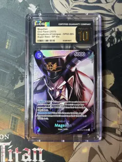 One Piece Card Game TCG English OP02-085 Magellan SP OP04 - CGC 10 pristine - Image 1