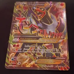 Pokemon Mega Houndoom EX 154/162 XY Holo Mega Evolution Pokemon-EX Card 2x - Image 2