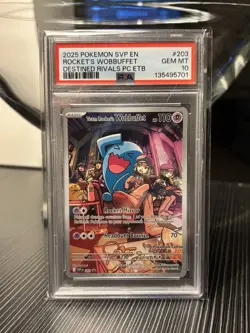 Team Rocket's Wobbuffet 203 Sv: Scarlet & Violet Promo Cards Holo - Image 1