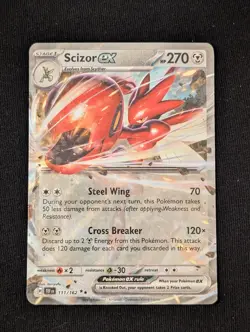 Scizor ex - 111/162 - Pokemon Temporal Forces Double Rare Card NM - Image 1
