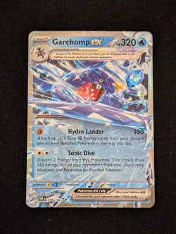 Garchomp EX 038/182 Paradox Rift Holo Double Rare Pokemon Card TCG English NM - Image 1