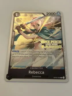 Rebecca (Judge Pack Vol. 6) OP04-092 One Piece Promotion Cards Foil - Image 1