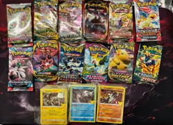 Pokemon Card Lot 100 TCG Cards Booster Pack and Holographic Cards NO DUPLICATES - Image 1