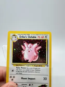 Pokemon TCG Erika's Clefable Gym Heroes Holo Rare Card 3/132 - Image 4