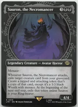 Sauron, the Necromancer Showcase 310 Rare The Lord of the Rings NM MTG - Image 1