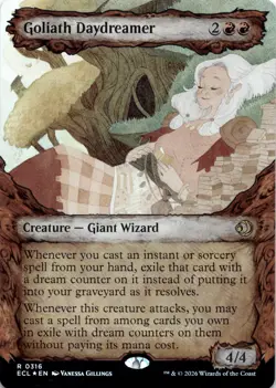 Goliath Daydreamer FOIL SHOWCASE Lorwyn Eclipsed Magic MTG NM - Image 1