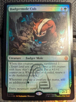 BADGERMOLE CUB Prerelease Foil - Avatar: the Last Airbender - MTG Magic - Image 1