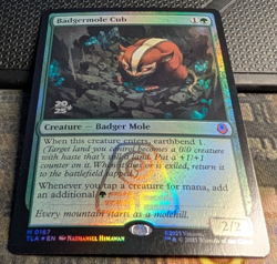 BADGERMOLE CUB Prerelease Foil - Avatar: the Last Airbender - MTG Magic - Image 2