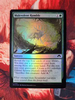 Malevolent Rumble Foil Modern Horizons 3 Magic Gathering MTG MH3 - Image 1