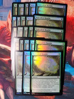 Malevolent Rumble Foil Modern Horizons 3 Magic Gathering MTG MH3 - Image 2