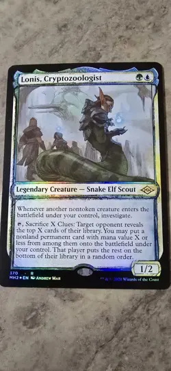 Lonis, Cryptozoologist (Showcase) Modern Horizons 2 Foil Rare MTG NM - Image 1