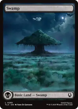 MTG Avatar *FOIL* FULL ART APPA LAND C Swamp #0289 - Image 1