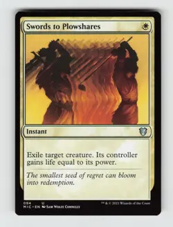 Swords to Plowshares*Non-Foil* Commander: Innistrad: Midnight Hunt 94 NM - Image 1
