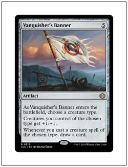 1x Vanquisher's Banner, Lost Caverns of Ixalan Commander, Magic MTG NM - Image 1