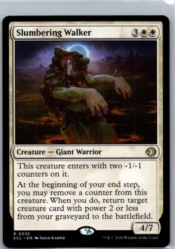 Slumbering Walker (R) #35 Lorwyn Eclipsed MTG NM - Image 1