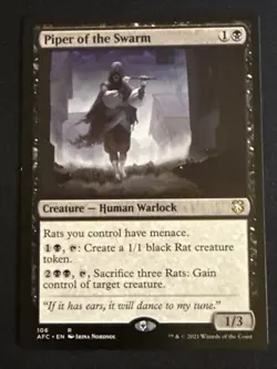 1x Piper of the Swarm (106) Commander Adventures in the Forgotten Realms LP - Image 1