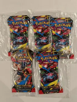 Lot of 5 - Pokemon TCG Mega Evolution Booster Pack, Factory Sealed - Image 3