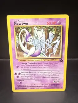 Pokemon TCG Mewtwo Black Star Promo 12 Vintage - Image 2