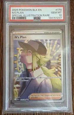 Pokemon TCG Black Bolt N's Plan 170/86 PSA 10 - Image 1