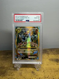 2016 Pokemon M Charizard EX Evolutions Full Art XY #101 PSA 10 GEM MINT - Image 1