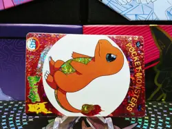 Pokemon Pocket Monsters Vending Prism Holo Vintage Sticker #345 CHARMANDER rare - Image 3