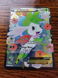 FULL ART Shaymin EX ULTRA RARE RC21/RC25 Radiant Collection Pokemon - Image 1