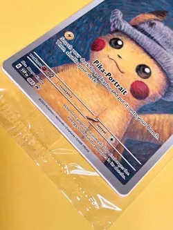 Pokemon Van Gogh Pikachu with Grey Felt Hat SVP Black Star Promo 085 SEALED - Image 4