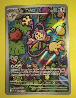 Pokemon ~ Ambipom 107/094 ~ Phantasmal Flames ~ Full Art ~ Pack Fresh - Image 1