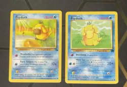 Pokemon Base Set Psyduck Team Rocket Psyduck Fossil 53/62 65/82 - Image 1