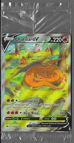 Pokemon TCG Sealed Charizard UPC Promos V, VMAX, VSTAR SWSH #260,#261,#262 - Image 1