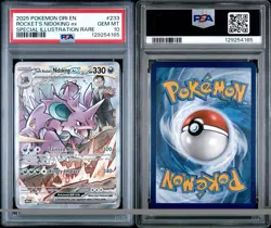 2025 POKEMON DRI EN-DESTINED RIVALS #233 ROCKET'S NIDOKING EX PSA 10 - Image 3