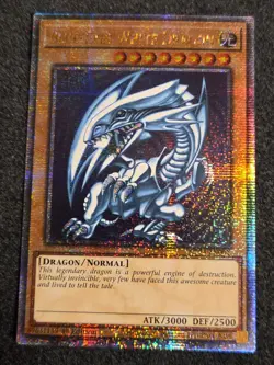 QCR Blue-Eyes White Dragon Quarter Century Secret Rare Yugioh NM TCG MP24-EN001 - Image 1