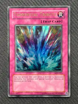 Yugioh Torrential Tribute Unlimited Edition Ultra Rare LON-025 LP - Image 1